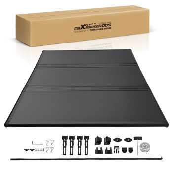 6.9FT Black Tonneau Cover compatible for Chevy Silverado 2500HD 3500HD Crew Cab 20-2025