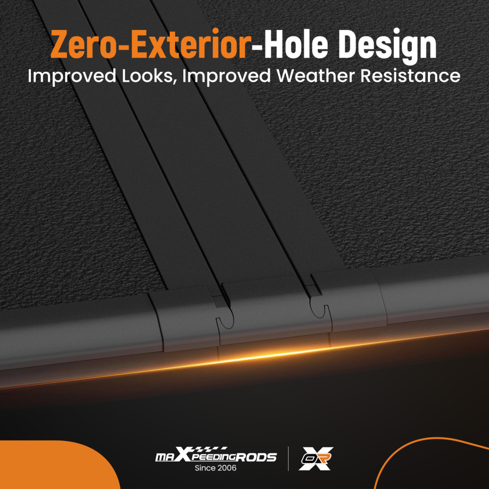 6.9FT Black Tonneau Cover compatible for Chevy Silverado 2500HD 3500HD Crew Cab 20-2025