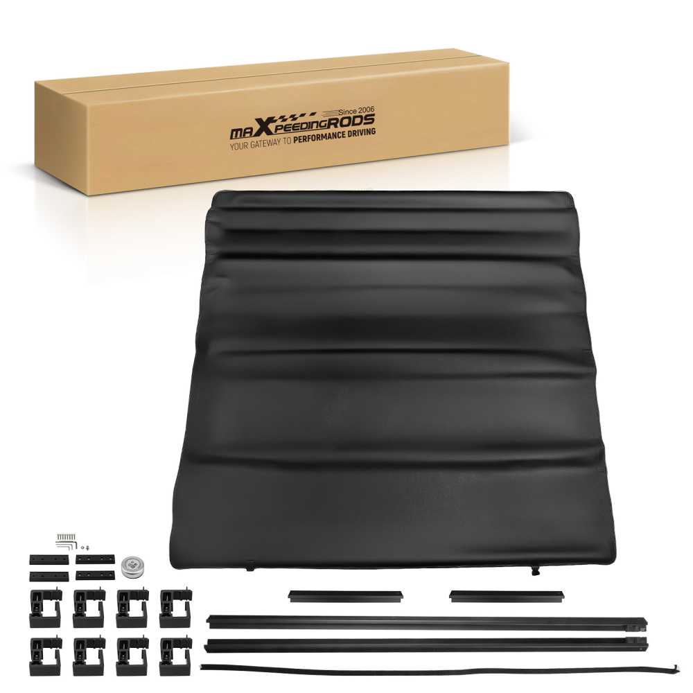 8ft Tonneau Cover compatible for Dodge Ram 1500 2500 3500 2002-2025 Soft Vinyl W/LED Lamp