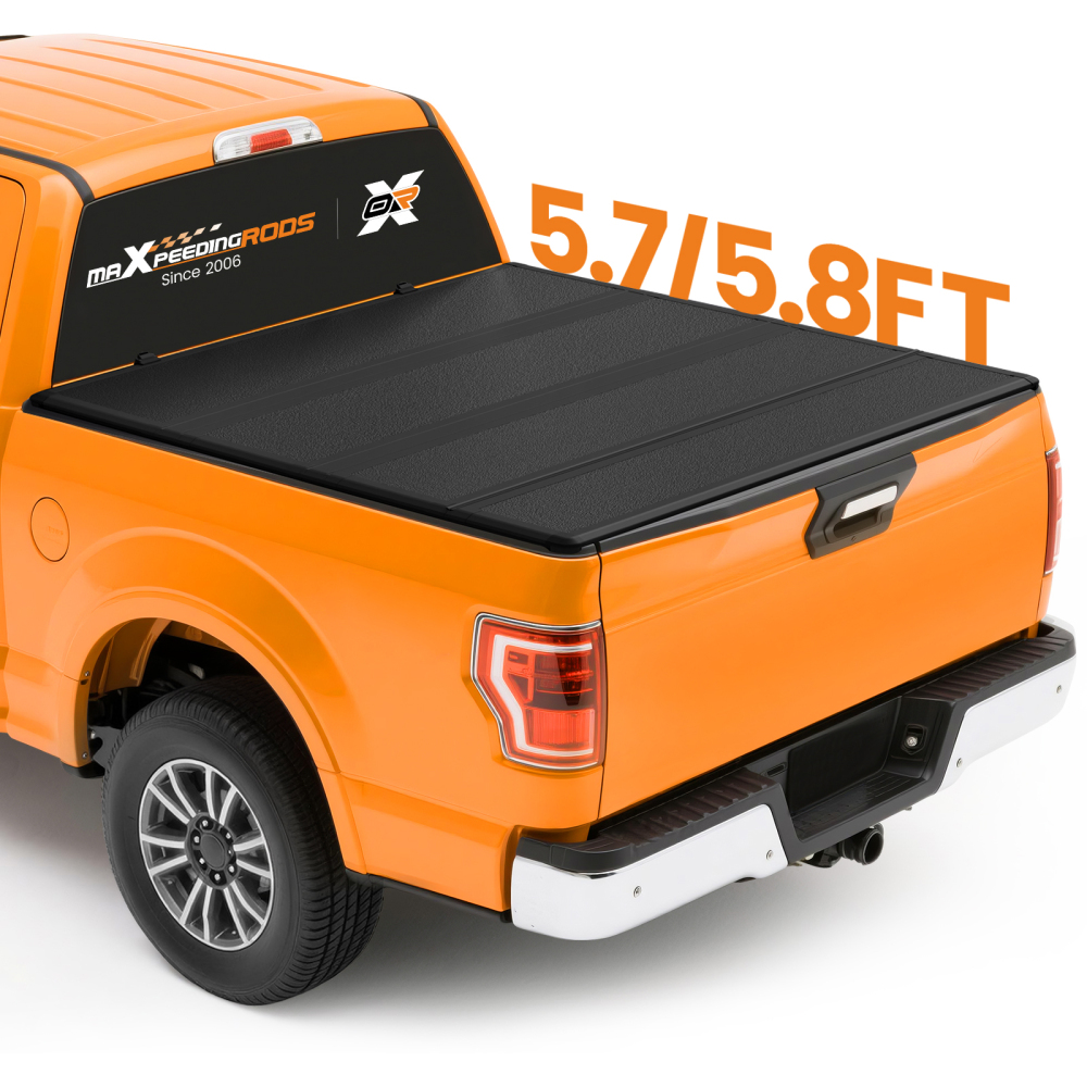 5.8ft 4-Fold FRP Tonneau Cover compatible for Ram 1500 Short Bed 2009-2026 Scratch Proof