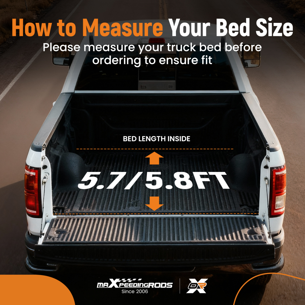 5.8ft 4-Fold FRP Tonneau Cover compatible for Ram 1500 Short Bed 2009-2026 Scratch Proof