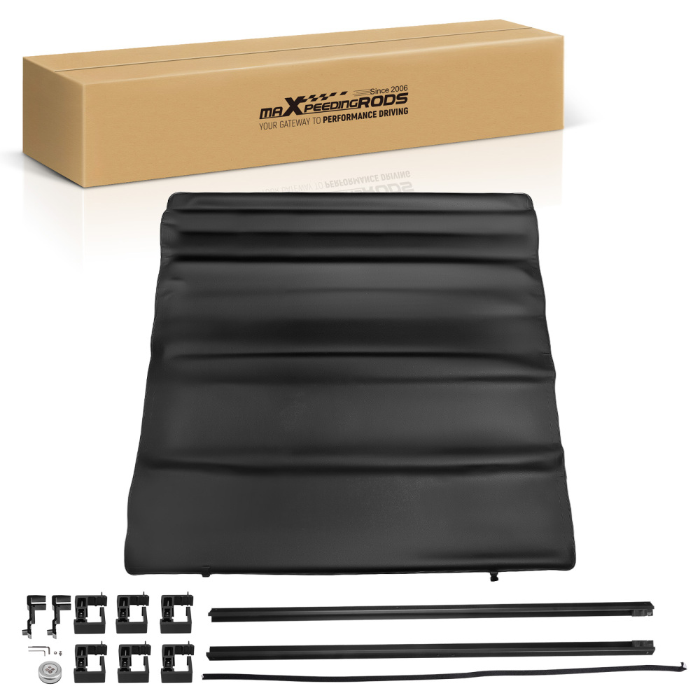 6.4ft Bed Tonneau Cover compatible for Dodge Ram 1500 2500 3500 Vinyl Aluminum W/ Lamp