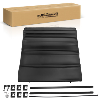 6.4ft Bed Tonneau Cover compatible for Dodge Ram 1500 2500 3500 Vinyl Aluminum W/ Lamp