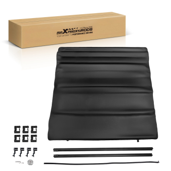 6.4ft Bed Tonneau Cover compatible for Dodge Ram 1500 2500 3500 Vinyl Aluminum W/ Lamp