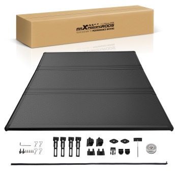 3-Fold Tonneau compatible for Dodge Ram 1500 2500 3500 6.4ft Hard Cover 2002-2025