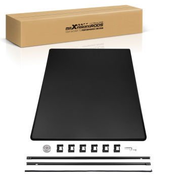 6.5ft Bed Cover compatible for Ford F-150 1997-2004 Roll-Up Tonneau SoftWith LED Lamp