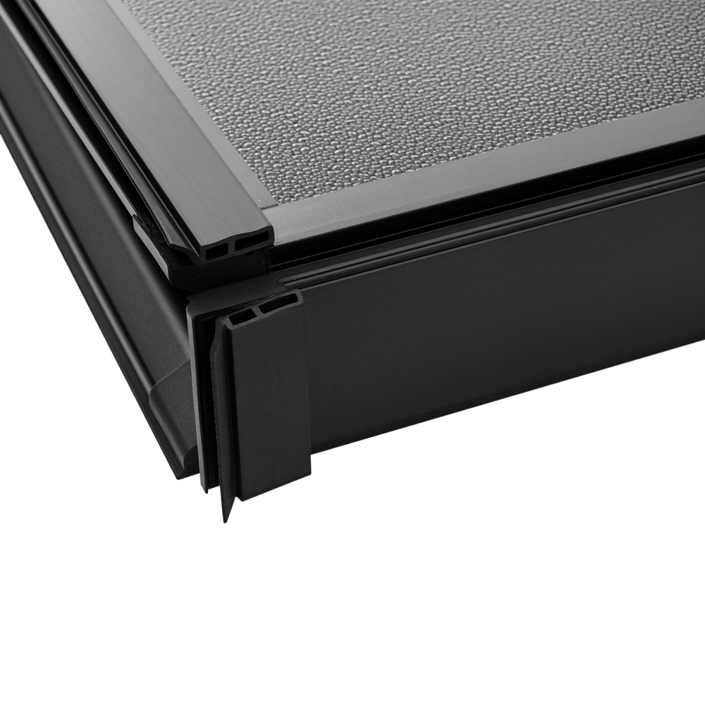 5ft 3-Fold Fiberglass Bed Tonneau Cover compatible for Ford Ranger 2019 20 21 22 23 24 25