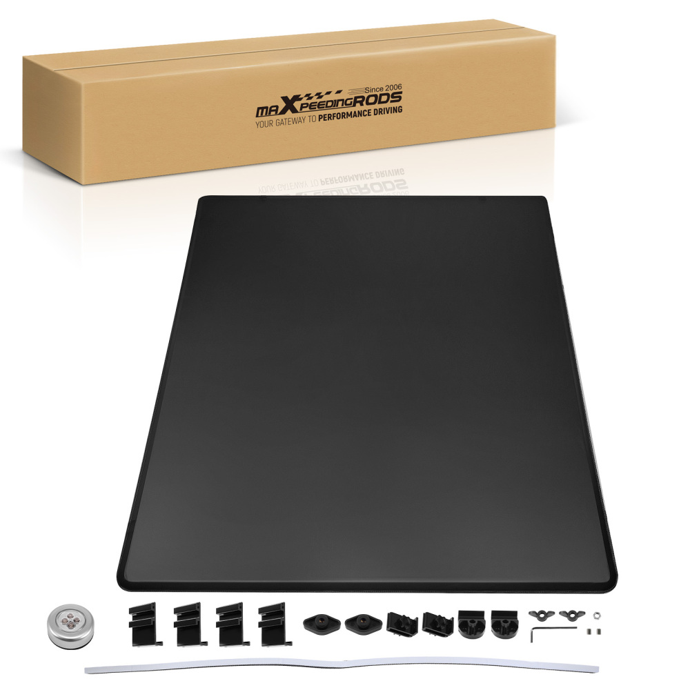 5ft Soft Tonneau Cover compatible for Ford Ranger 2019-25 Tri-Fold Dustproof With LED Lamp