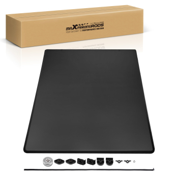 4-Fold Soft Tonneau Cover compatible for Ford F250 F350 F450 6.8FT 1999-2016 Vinyl Soft