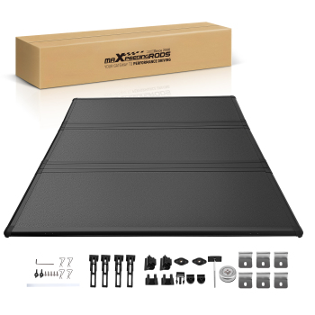 5FT 3-Fold Hard Tonneau Cover compatible for Honda Ridgeline 17 18 19 20 21 22 23 24 25 26