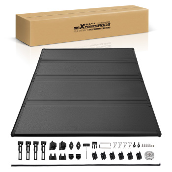 5.5ft 4-Fold Bed Tonneau Cover compatible for Toyota Tundra2007-2025 FRP With LED Lamp