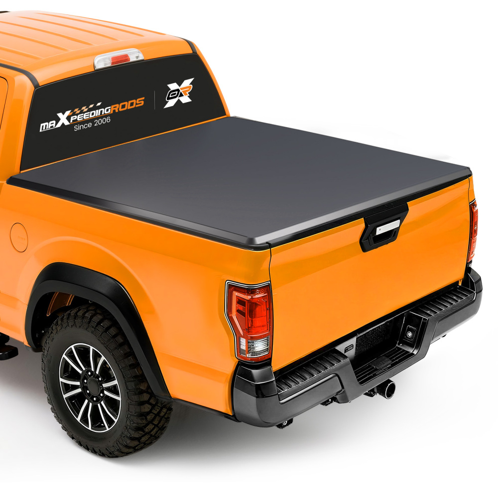 4-Fold Truck Bed Tonneau Cover compatible for Toyota Tundra Crew Max 5.5ft 2007-2021