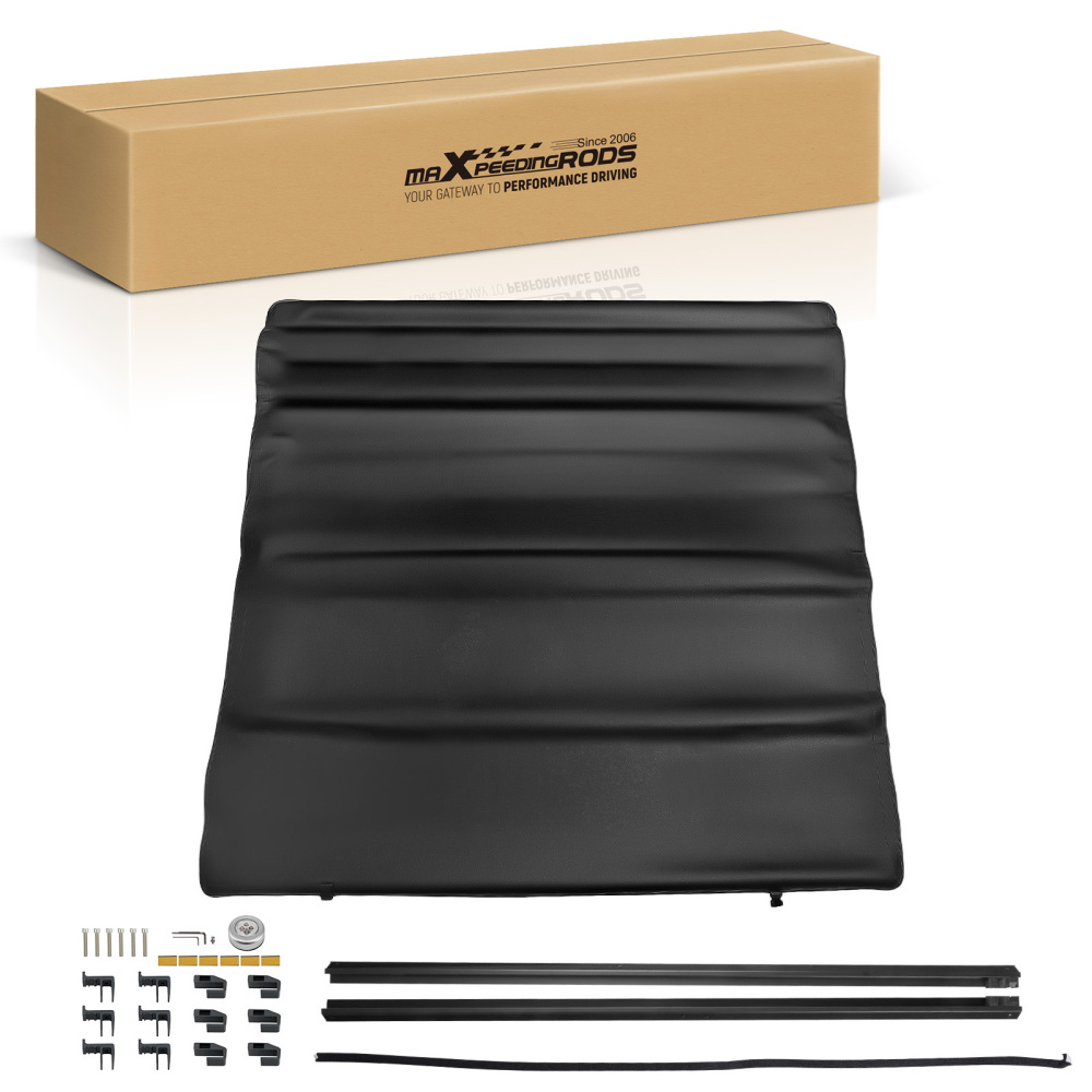 6ft Bed Roll-Up Cover compatible for Toyota Tacoma 1995-2004 Pickup 1989-1994 Vinyl