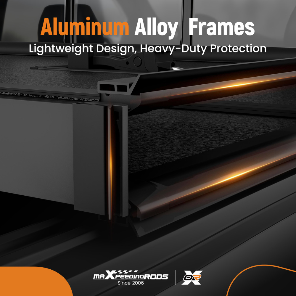 3-Fold Hard Bed Tonneau Cover compatible for Toyota Tacoma 05-15 6ft Fleetside / Styleside