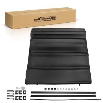 5.5ft Vinyl Tonneau Cover compatible for Toyota Tundra Crew Max 07-2021 Roll-Up W/ Lamp