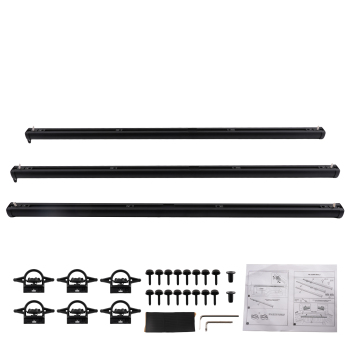 Trail Rail System Tie Down Rails compatible for Jeep Gladiator 20-23 82215956 Aluminum