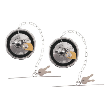 7/2 Aluminum Locking Fuel Tank Cap compatible for Freightliner Kenworth 572.1036 with Keys