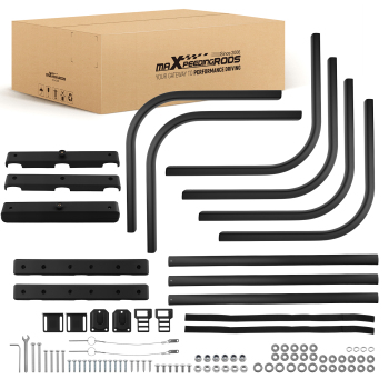 Adjustable Aluminum Alloy Bed Extender for Trucks 59-69.5in Tailgate Black