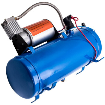 Nouveau kit de compresseur dair 12V DC 150PSI pour klaxon dair avec interrupteur de pression réservoir 6L