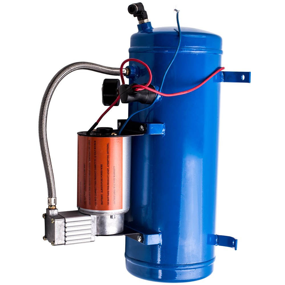 Nouveau kit de compresseur dair 12V DC 150PSI pour klaxon dair avec interrupteur de pression réservoir 6L