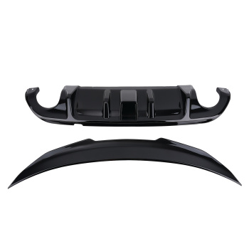 Rear Trunk Spoiler Wing Gloss Black compatible for Infiniti Q50 2014-17 ABS Plastic Painted
