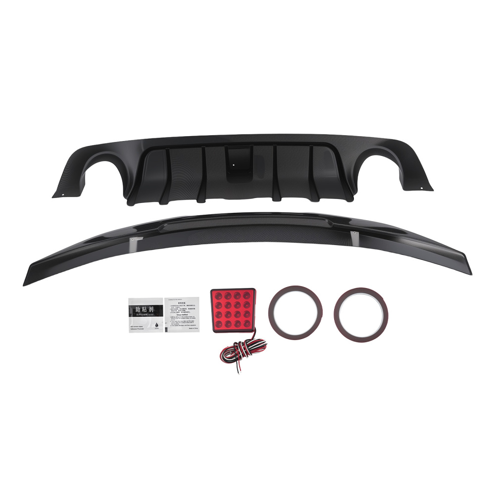 Rear Diffuser BumperTrunk Spoiler compatible for Infiniti Q50 14-2024 ABS PSM Style QME