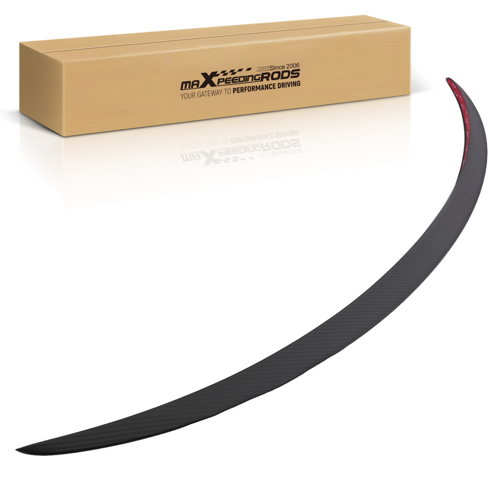 Trunk Spoiler compatible for Tesla Model 3 2017 2018 2019-2024 Carbon Fiber Black