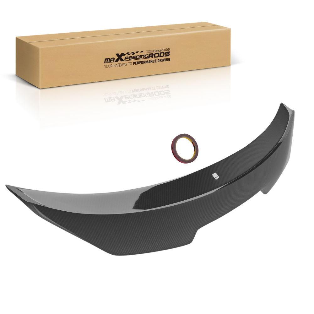 Carbon Fiber Rear Trunk Spoiler compatible for Audi A3 S3 RS3 4-Door 2014-2020 PSM Style