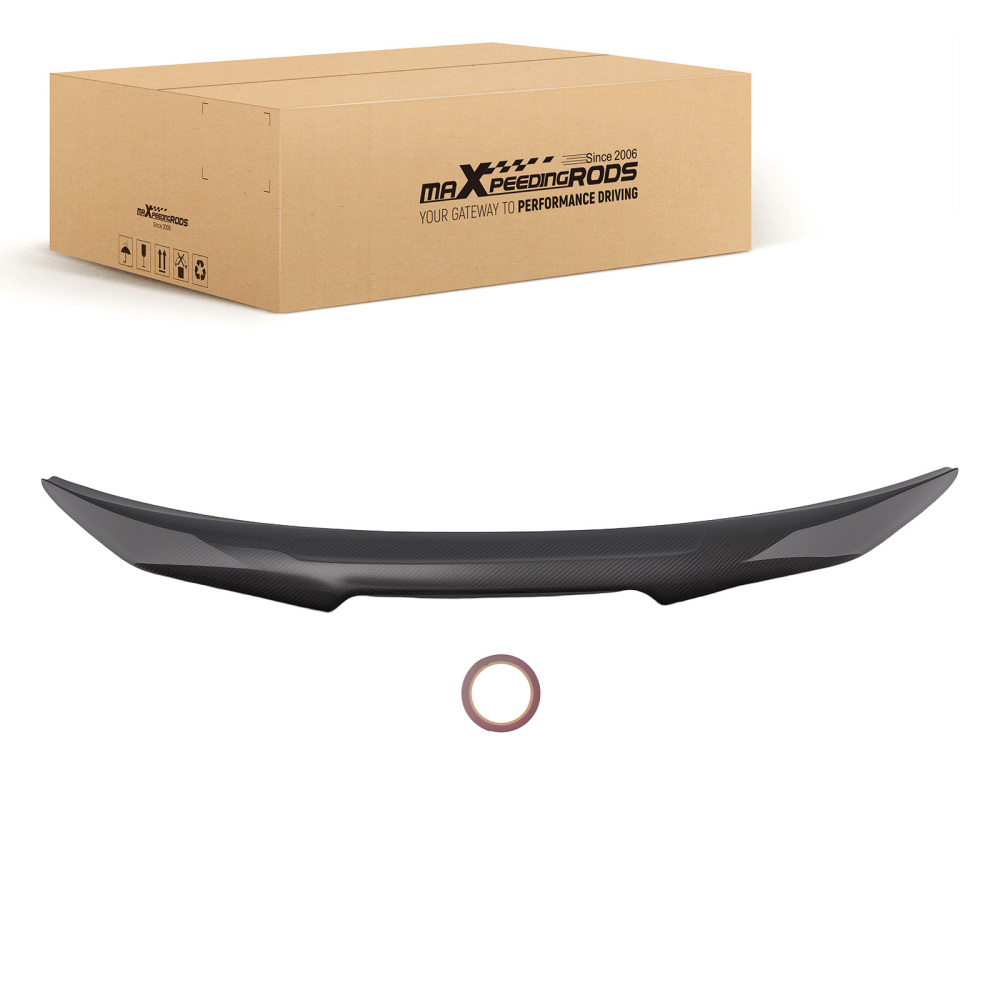 Carbon Fiber Rear Trunk Spoiler compatible for Audi B9 A5 S5 Sportback 4Door 2018-2024