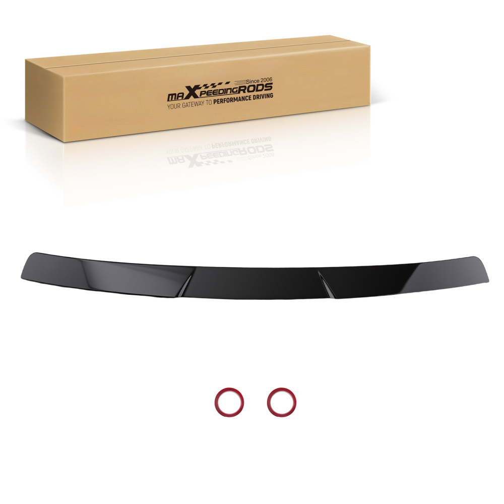 Plastic Trunk Wing compatible for AUDI A4 B8 B8.5 09-16 Gloss Black Painted Rear Spoiler