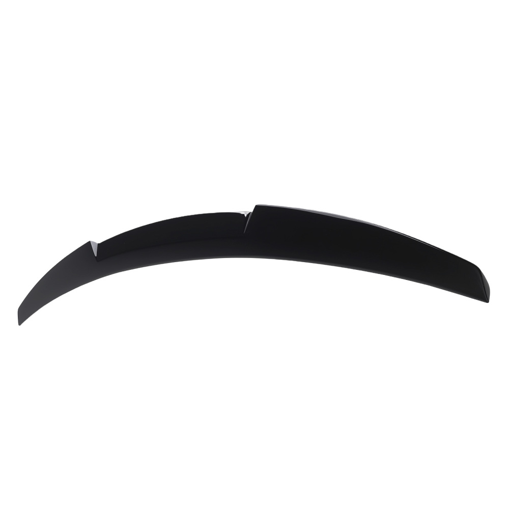 Rear Boot Spoiler Lip compatible for AUDI A4 B8 2013-2016 Trunk Lip ABS Plastic Black