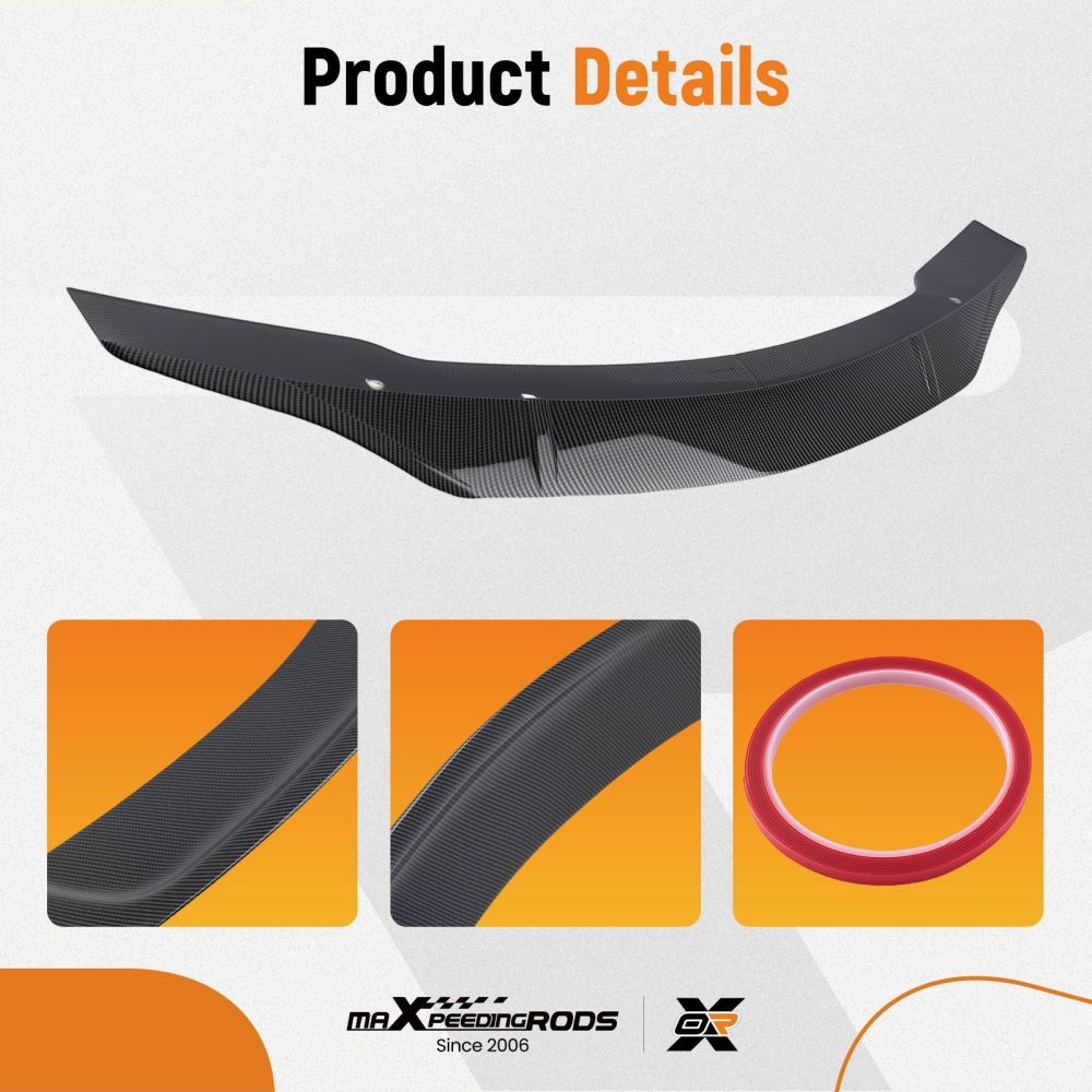 Rear Boot Trunk Spoiler Wing compatible for Mercedes Benz C Class W204 C63 AMG 2007-2014