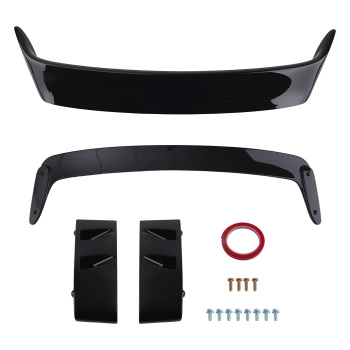 ABS Trunk Lip Spoiler Wing compatible for BMW E36 3 Series M3 92-1999 Black Rear QME