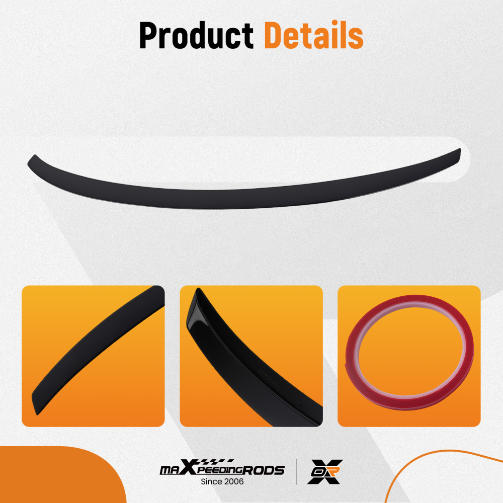 Trunk Lip Spoiler Wing compatible for BMW F22 F23 M2 F87 2014-2021 Gloss Black ABS