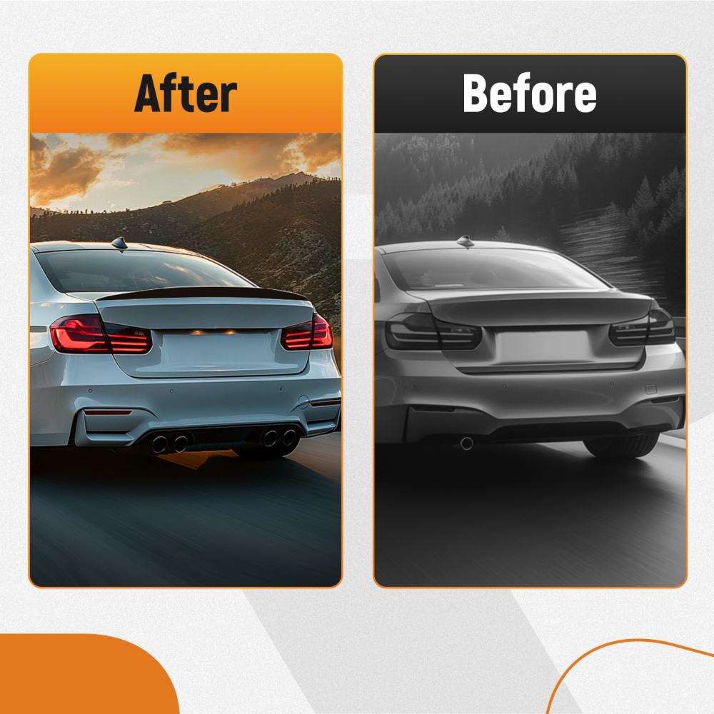 Black Boot Lid Wing compatible for BMW X4 F26 2014-2018 Painted Gloss ABS Rear Spoiler