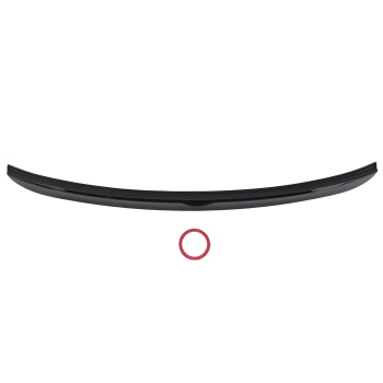 Trunk Spoiler compatible for Toyota Camry 2012 2013 2014 ABS Black Gloss Black