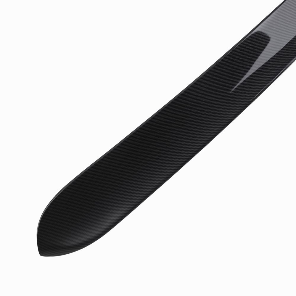Black ABS Roof Spoiler compatible for Dodge Charger 2011-2023 Carbon Fiber Direct Fit Wing