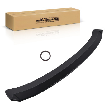 Trunk Lip Spoiler Wing compatible for Honda Civic Sedan 16-21 Gloss Black Sport Style QME