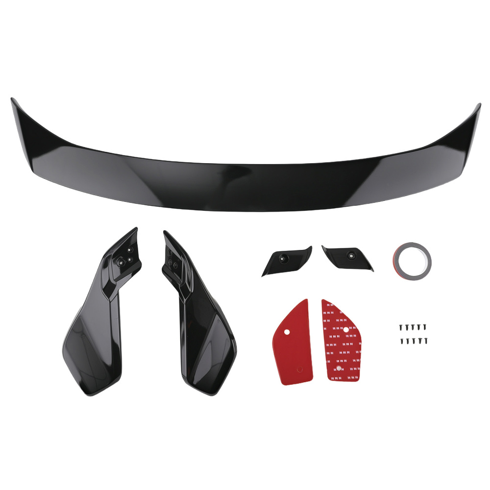 Trunk Spoiler compatible for Honda Civic 5 Door Hatchback 2022-2025 ABS Plastic Gloss Black