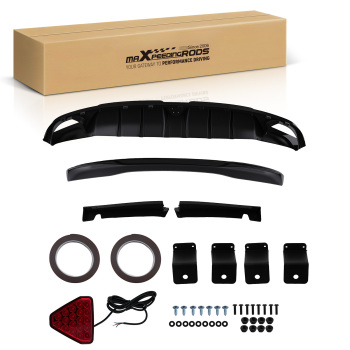 Trunk Spoiler Wing+LED Rear Diffuser compatible for Honda Civic 4-Door Sedan 2022-2025