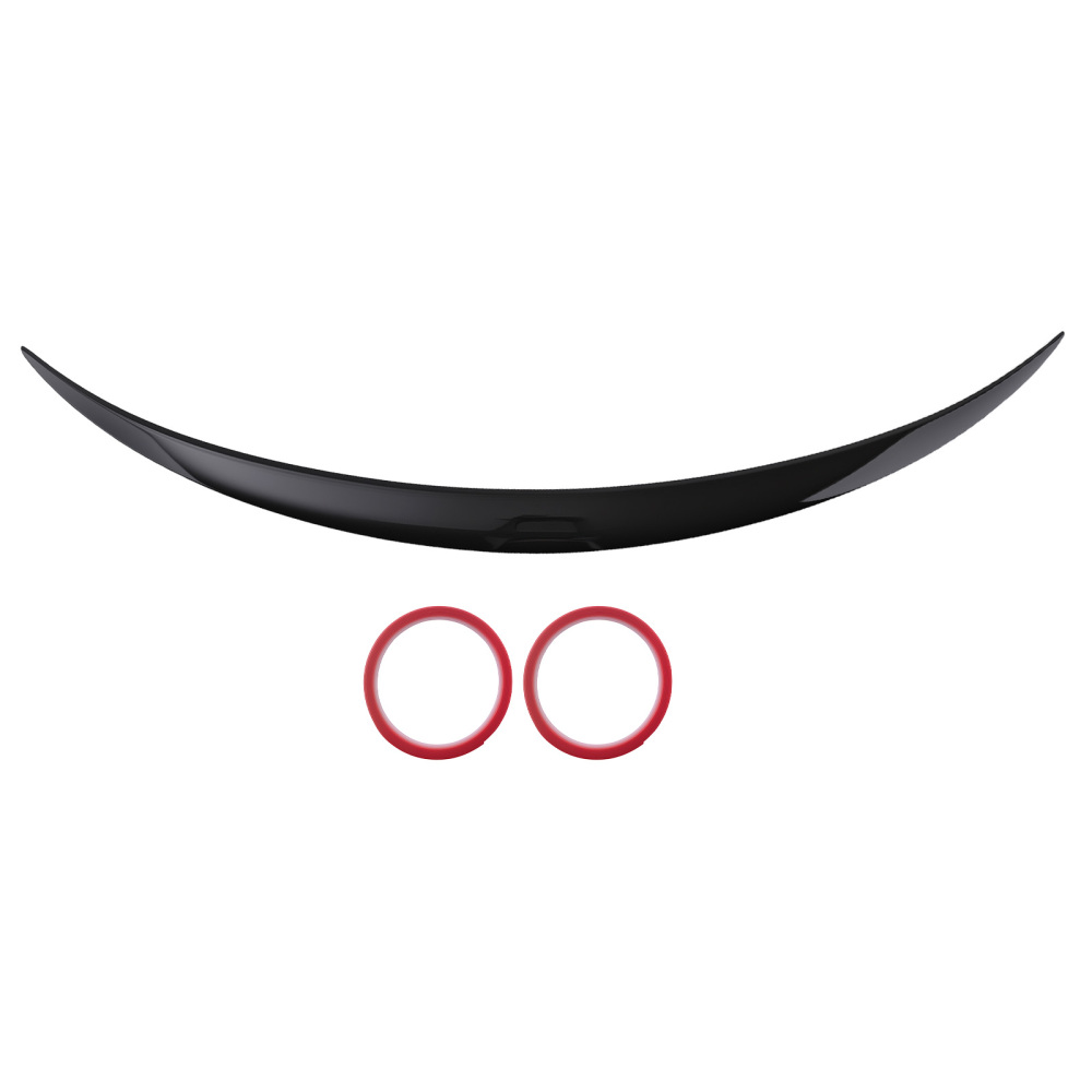 ABS Boot Spoiler compatible for Mercedes Benz W205 C Class 2014-2020 AMG Style Gloss Black
