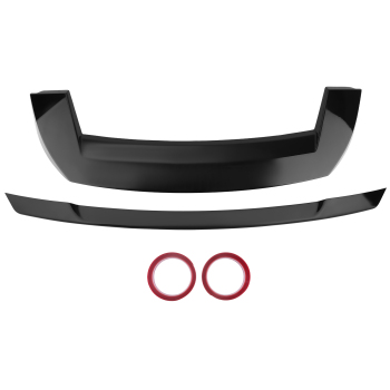 2pcs Rear Roof SpoilerTailgate Mid Wing Kit compatible for Jeep Grand Cherokee 2013-2021