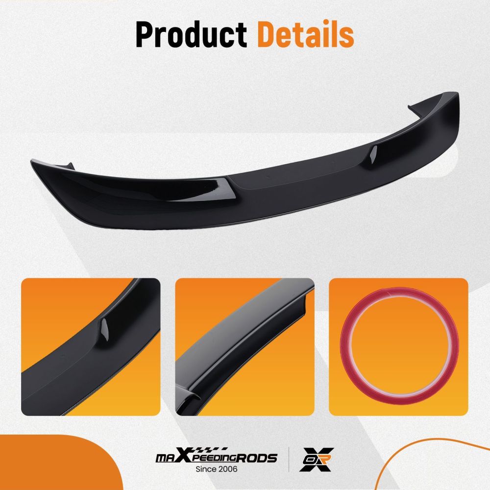 Rear Trunk Wing Spoiler Roof Boot Lip compatible for SEAT Leon MK3 5F 5-Door 2012-2020