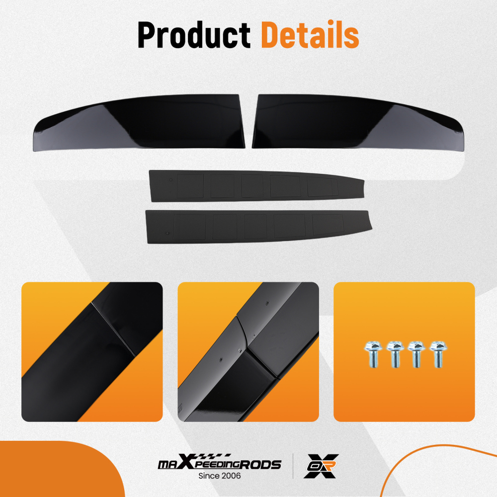Trunk Wing Spoiler Compatible for Ford Transit Custom 2012-2020 Doule door Barn Twin
