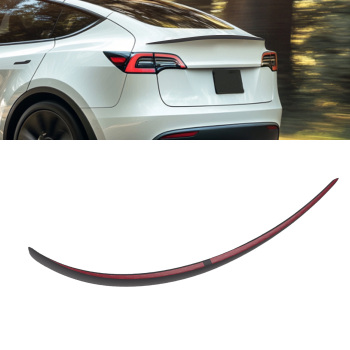 Carbon Fiber Trunk Spoiler compatible for Tesla Model Y 2020-2023 2024 V Style Black