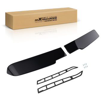 ABS Plastic Trunk Spoiler compatible for VW T5 T5.1 T6 T6.1 Double Door Glossy Black Rear