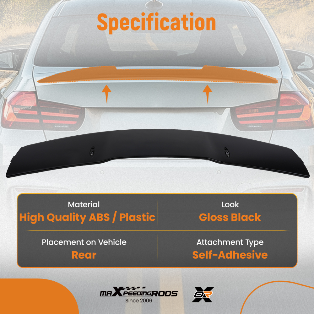 Rear Trunk Lip Spoiler Wing compatible for Mercedes A Class W177 A220 A35 A45 2018+