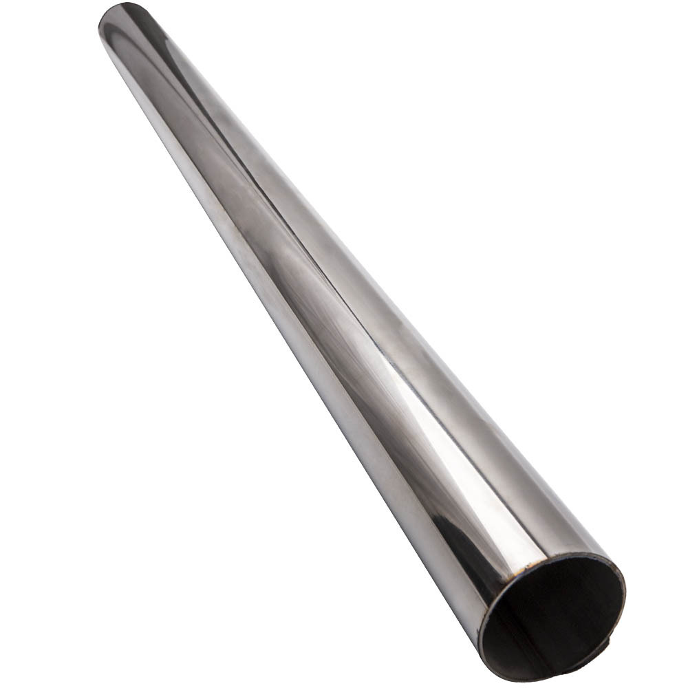 3 Inch 76mm OD T-304 Stainless Steel Exhaust Tube Pipe 1.2M Universal