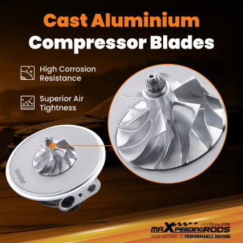 Is38 Upgrade Turbo Cartridge compatible for Vw Golf Mk7 Vii 2.0 R compatible for Audi A3 S3 Quattro 2.0