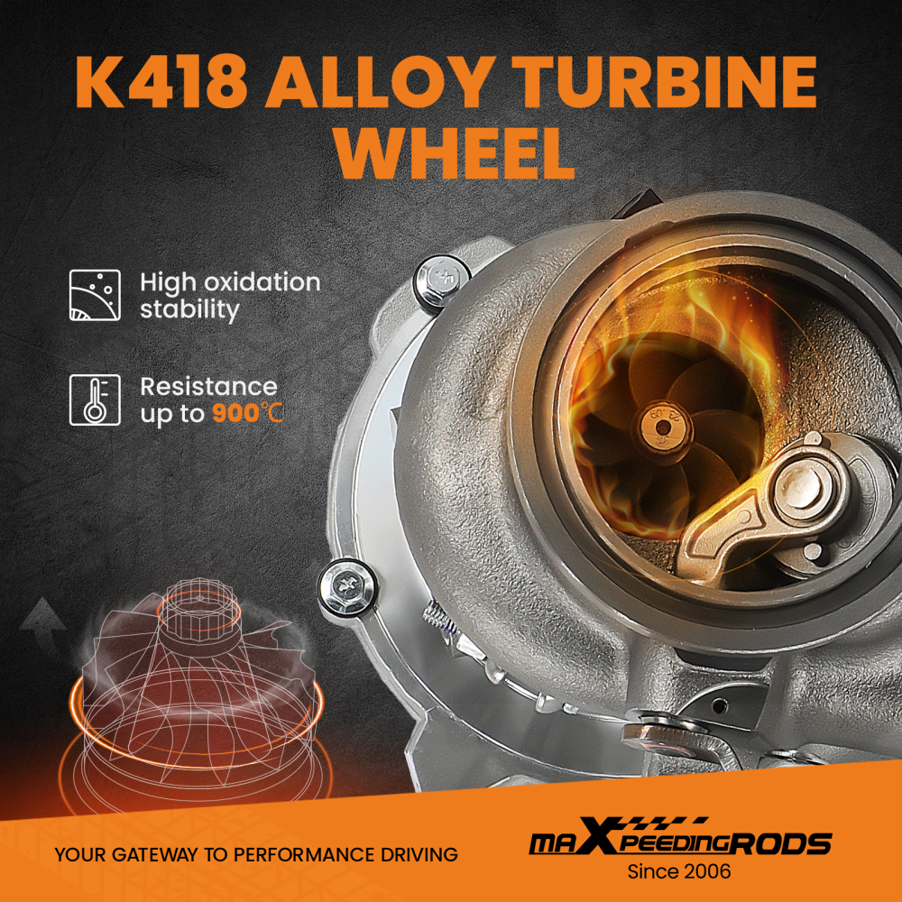 Turbocompresseur compatible pour Seat Leon 2.0 TSI compatible pour Cupra 265 CJXB, CJXC, CJXF 1984ccm 19...